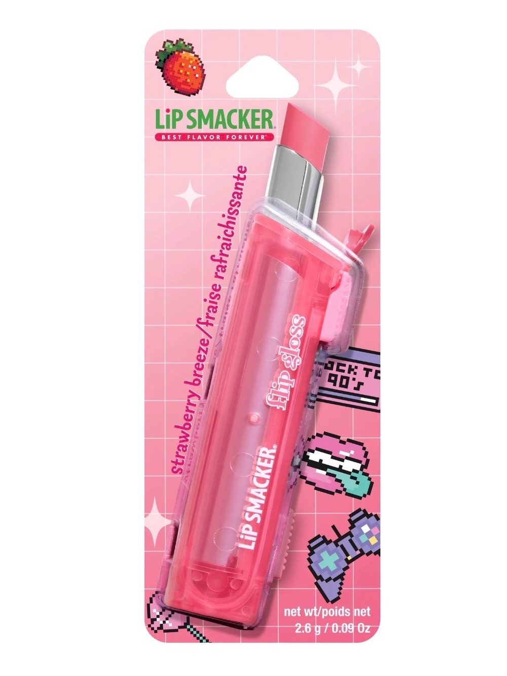 Lip Smackers Flip Gloss Strawberry Breeze Petal Brand New Shimmer TikTok Viral